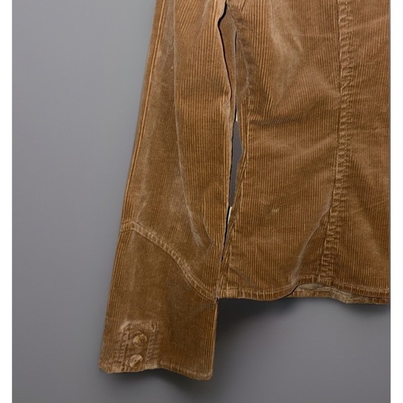 Vintage Y2K Corduroy Pant Suit Women's 2 Hipster Camel - Picture 8 of 12